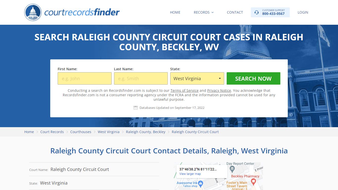 Raleigh County Circuit Court Case Search - RecordsFinder