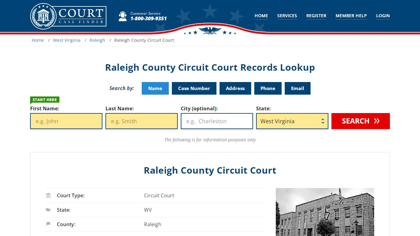 Raleigh County Circuit Court Records Lookup - CourtCaseFinder.com